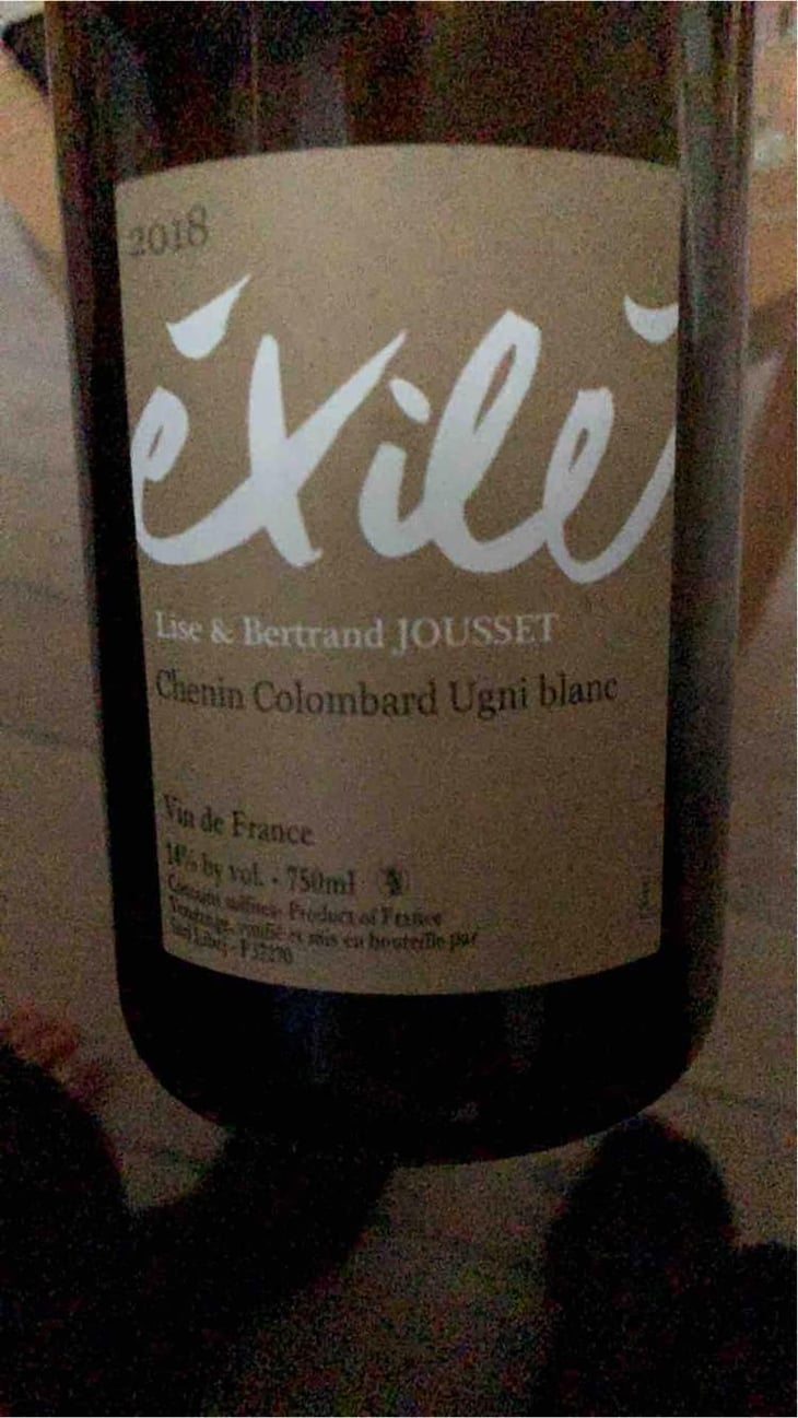 Exilé Blanc - Domaine Jousset - Lise & Bertrand Jousset 