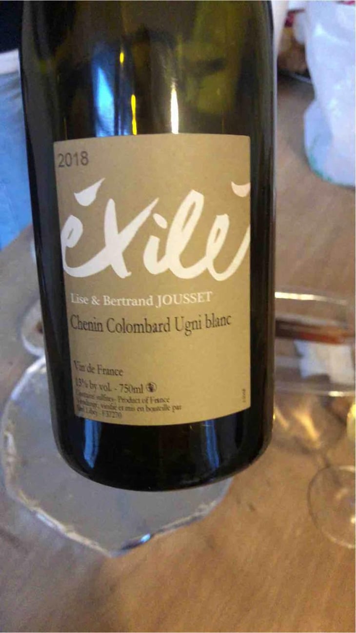 Exilé Blanc - Domaine Jousset - Lise & Bertrand Jousset 