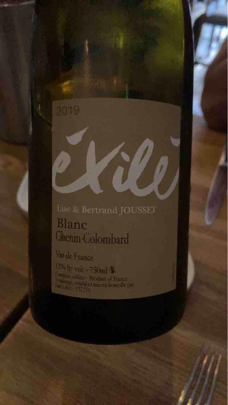Exilé Blanc - Domaine Jousset - Lise & Bertrand Jousset 
