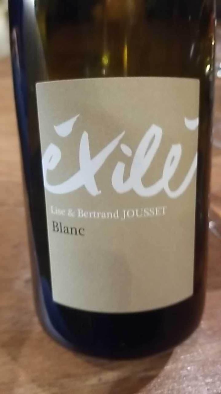 Exilé Blanc - Domaine Jousset - Lise & Bertrand Jousset 