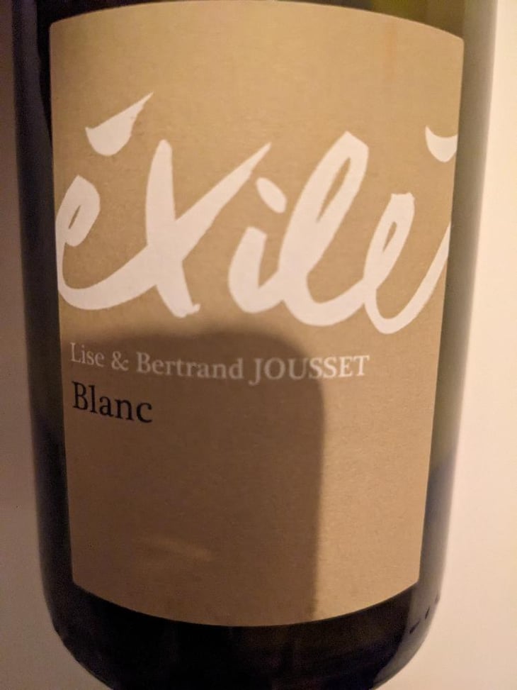 Exilé Blanc - Domaine Jousset - Lise & Bertrand Jousset 