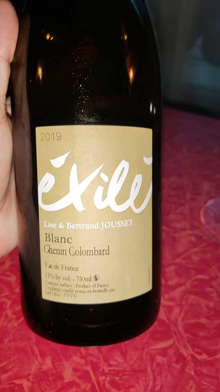 Exilé Blanc - Domaine Jousset - Lise & Bertrand Jousset 