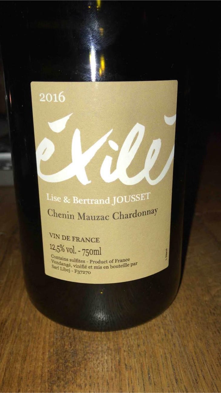 Exilé Blanc - Domaine Jousset - Lise & Bertrand Jousset 
