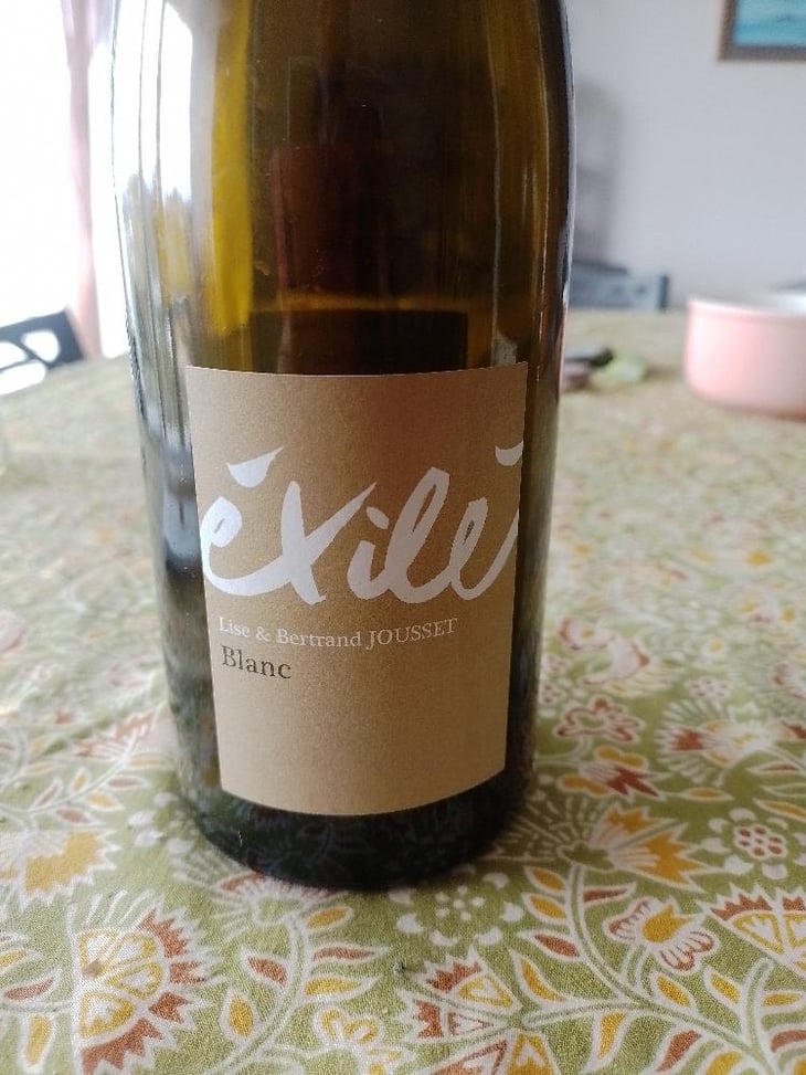 Exilé Blanc - Domaine Jousset - Lise & Bertrand Jousset 