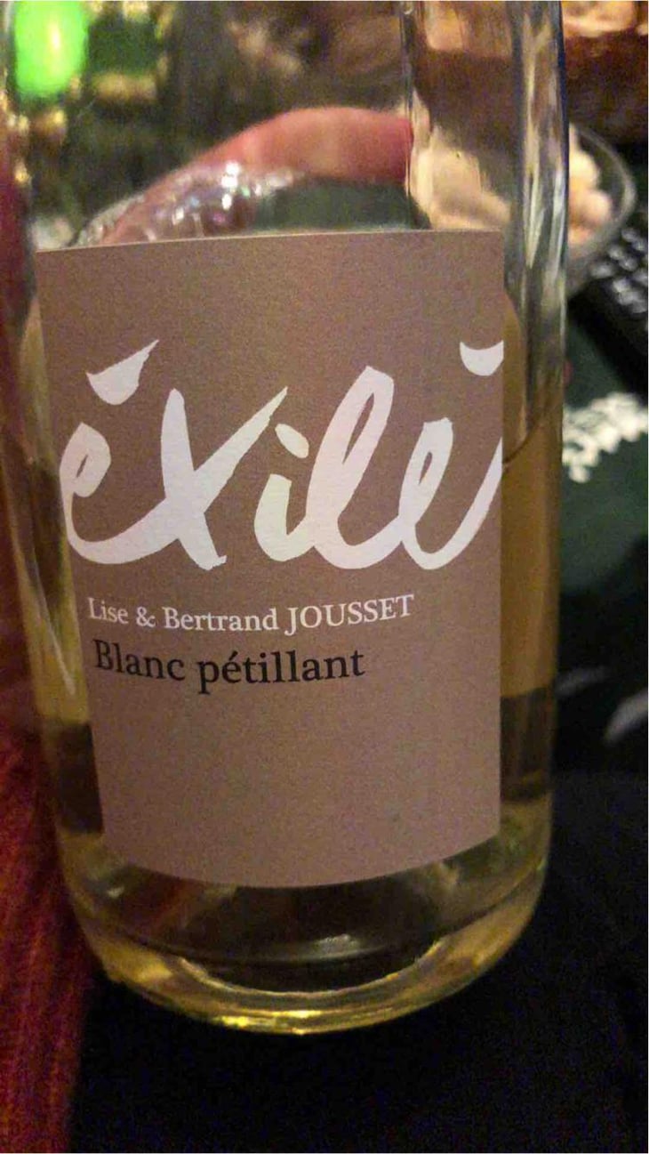 Exilé Blanc Pétillant - Domaine Jousset - Lise & Bertrand Jousset 