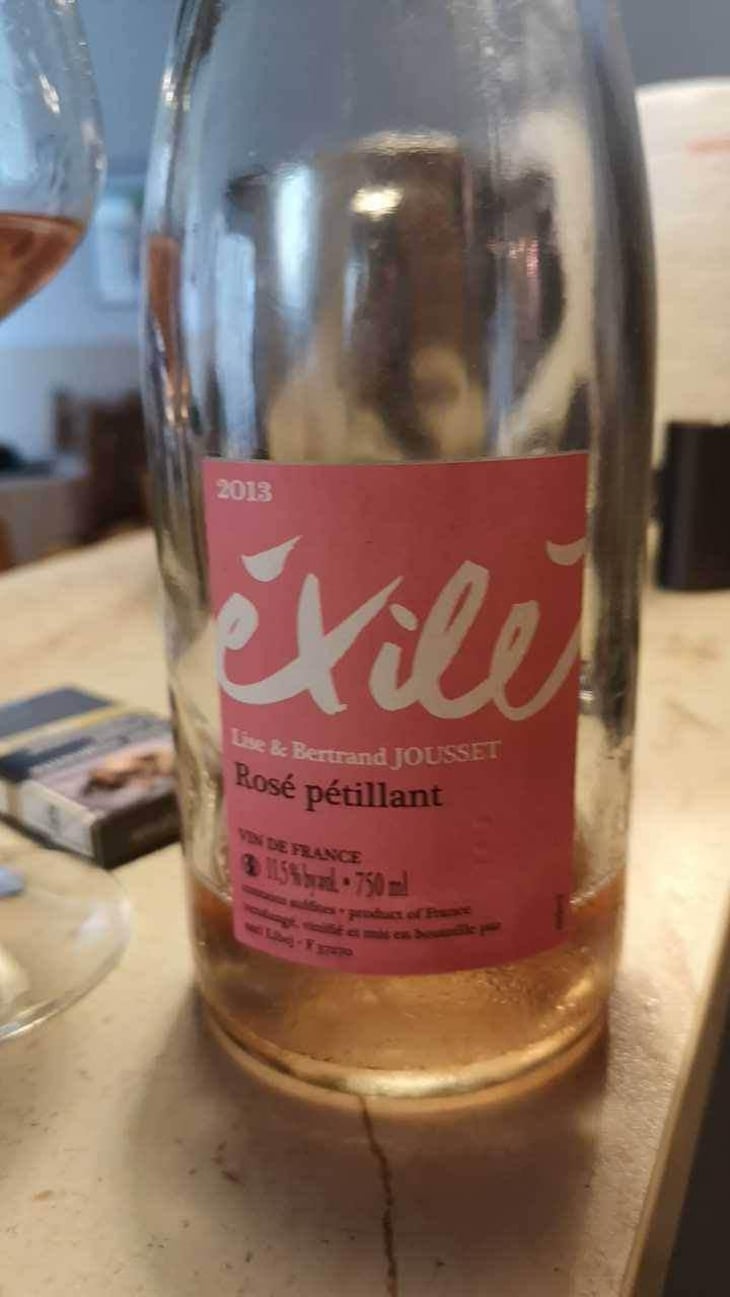 Éxilé Rosé Pétillant - Domaine Jousset - Lise & Bertrand Jousset 