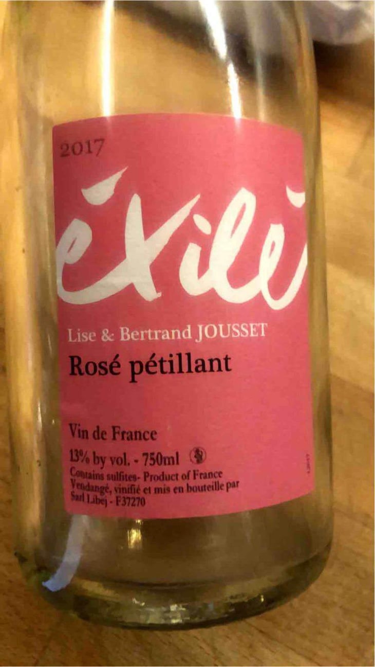 Éxilé Rosé Pétillant - Domaine Jousset - Lise & Bertrand Jousset 