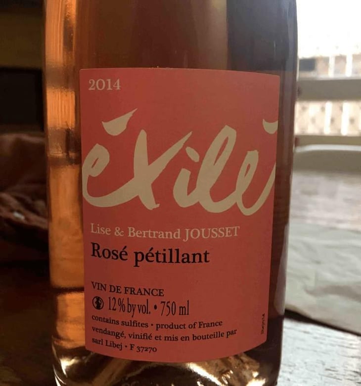 Éxilé Rosé Pétillant - Domaine Jousset - Lise & Bertrand Jousset 