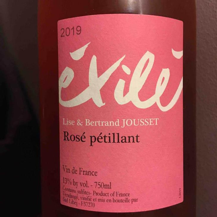 Éxilé Rosé Pétillant - Domaine Jousset - Lise & Bertrand Jousset 