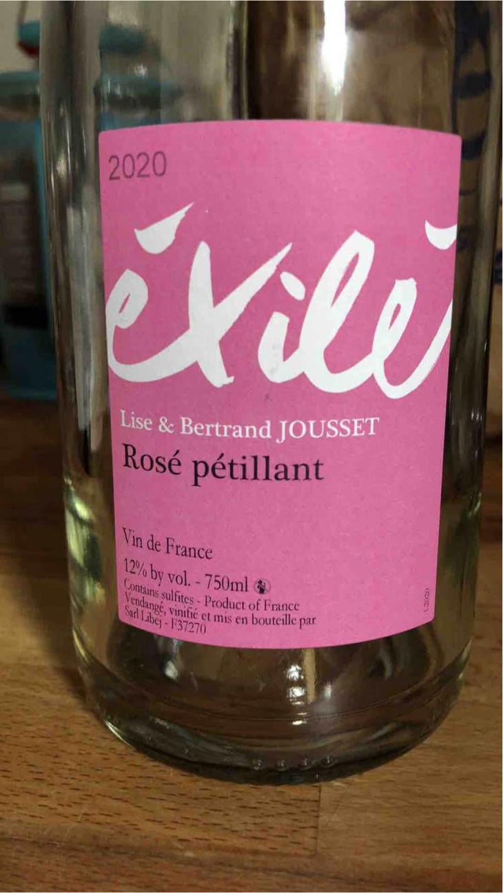 Éxilé Rosé Pétillant - Domaine Jousset - Lise & Bertrand Jousset 