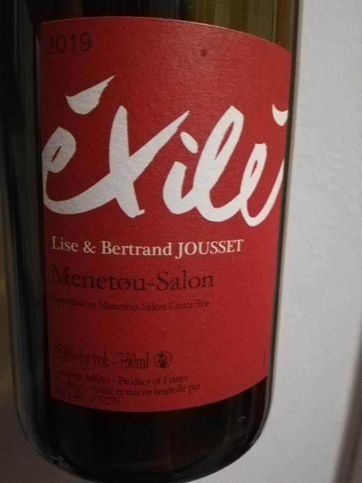 Exilé Rouge - Domaine Jousset - Lise & Bertrand Jousset 