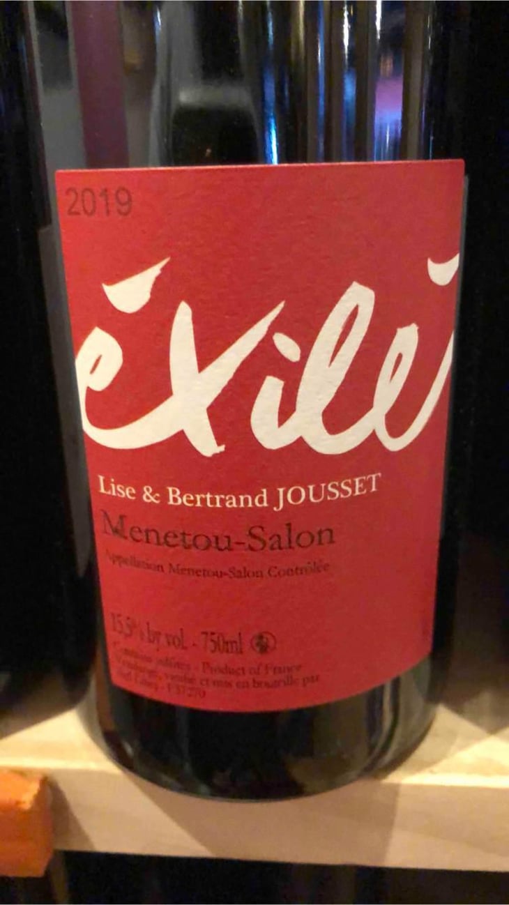 Exilé Rouge - Domaine Jousset - Lise & Bertrand Jousset 