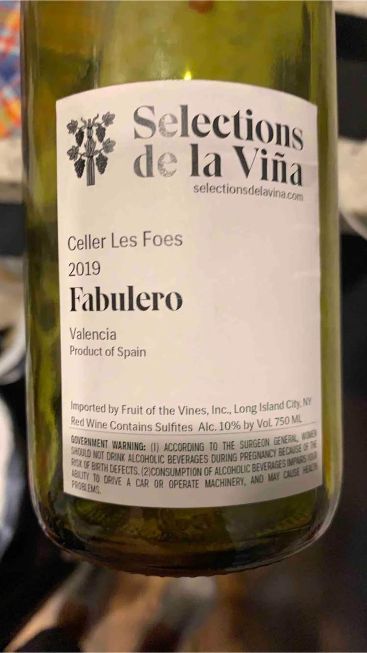 Fabulero - Selection De La Vina - Celler Les Foes 