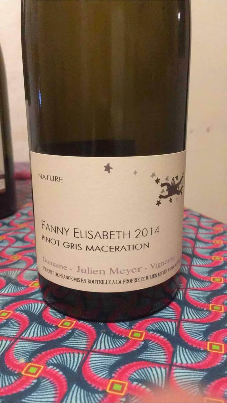 Fanny Elisabeth - Pinot Gris macération - Domaine Julien Meyer - Patrick Meyer 
