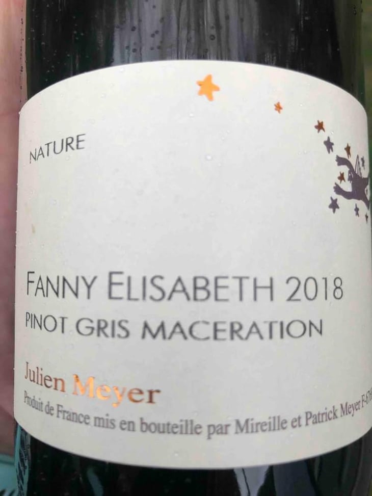 Fanny Elisabeth - Pinot Gris macération - Domaine Julien Meyer - Patrick Meyer 