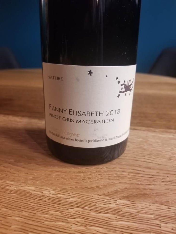 Fanny Elisabeth - Pinot Gris macération - Domaine Julien Meyer - Patrick Meyer 