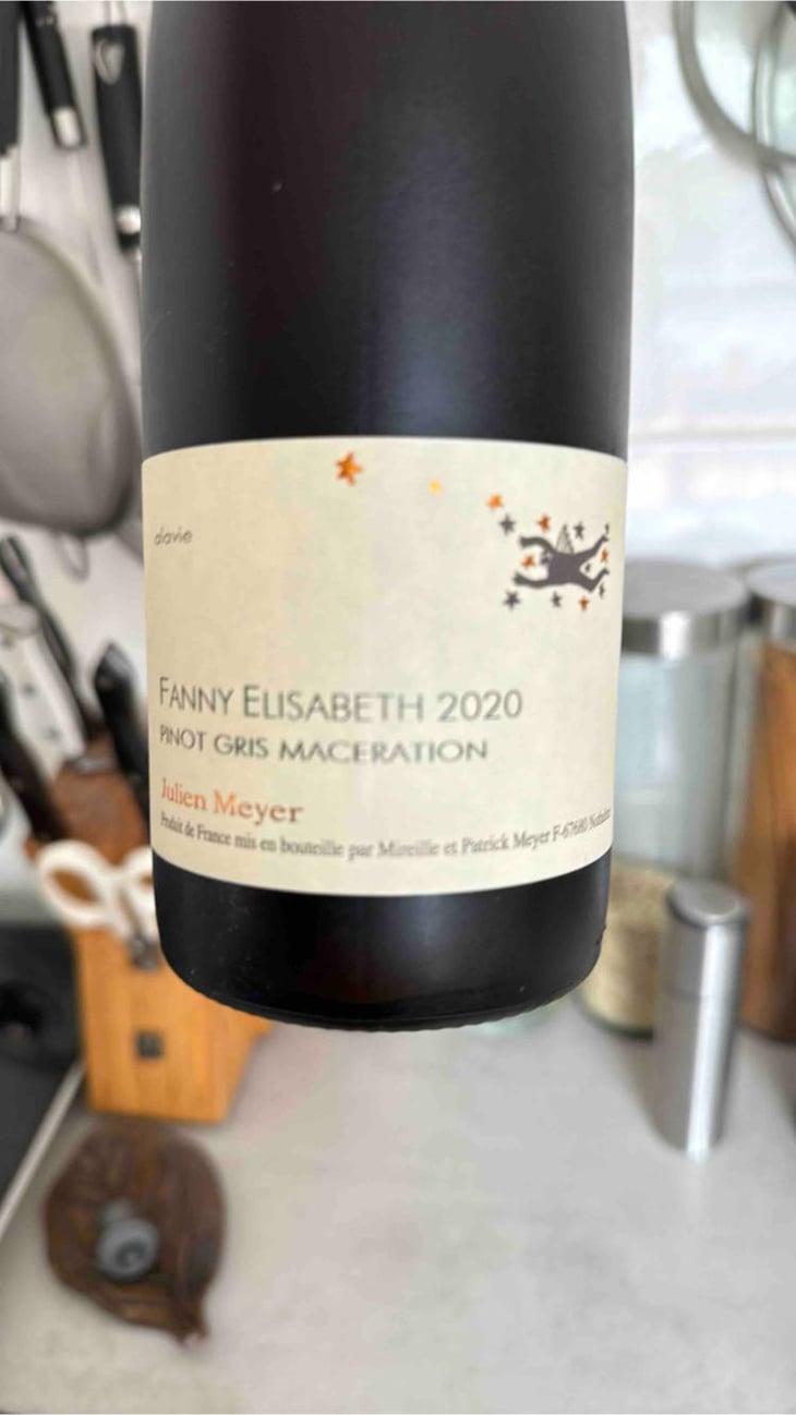 Fanny Elisabeth - Pinot Gris macération - Domaine Julien Meyer - Patrick Meyer 