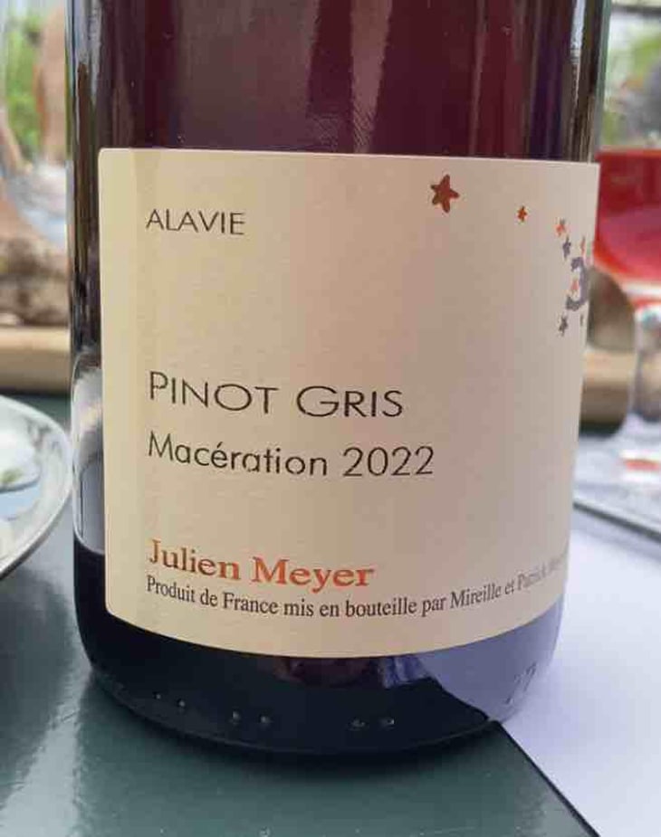 Fanny Elisabeth - Pinot Gris macération - Domaine Julien Meyer - Patrick Meyer 
