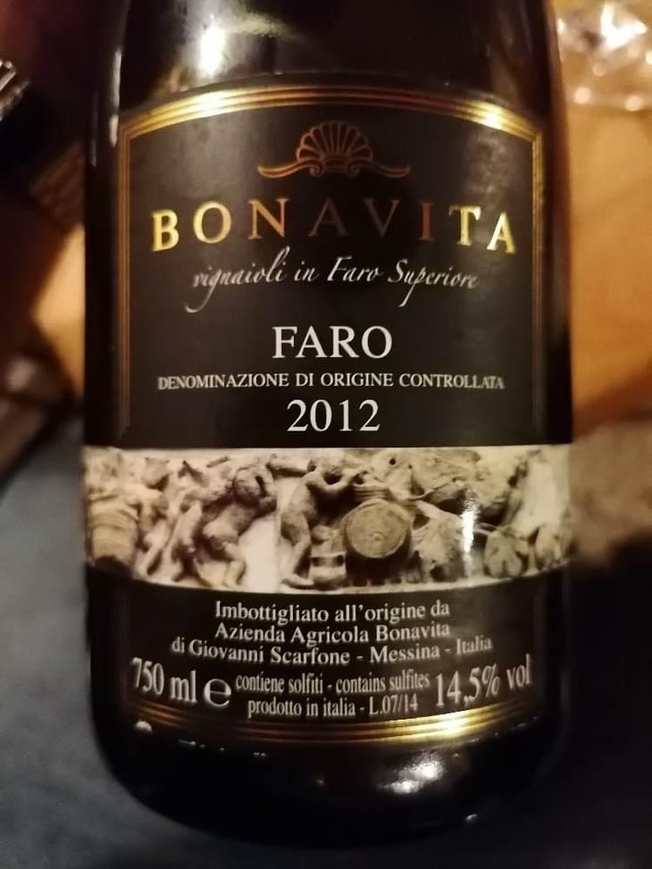 Faro (old label) - Azienda Agricola Bonavita - Giovanni Scarfone 