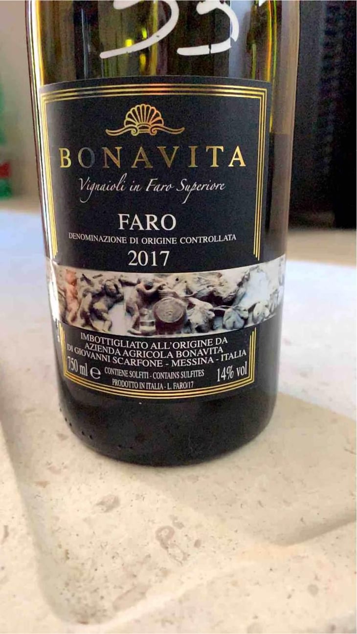 Faro (old label) - Azienda Agricola Bonavita - Giovanni Scarfone 