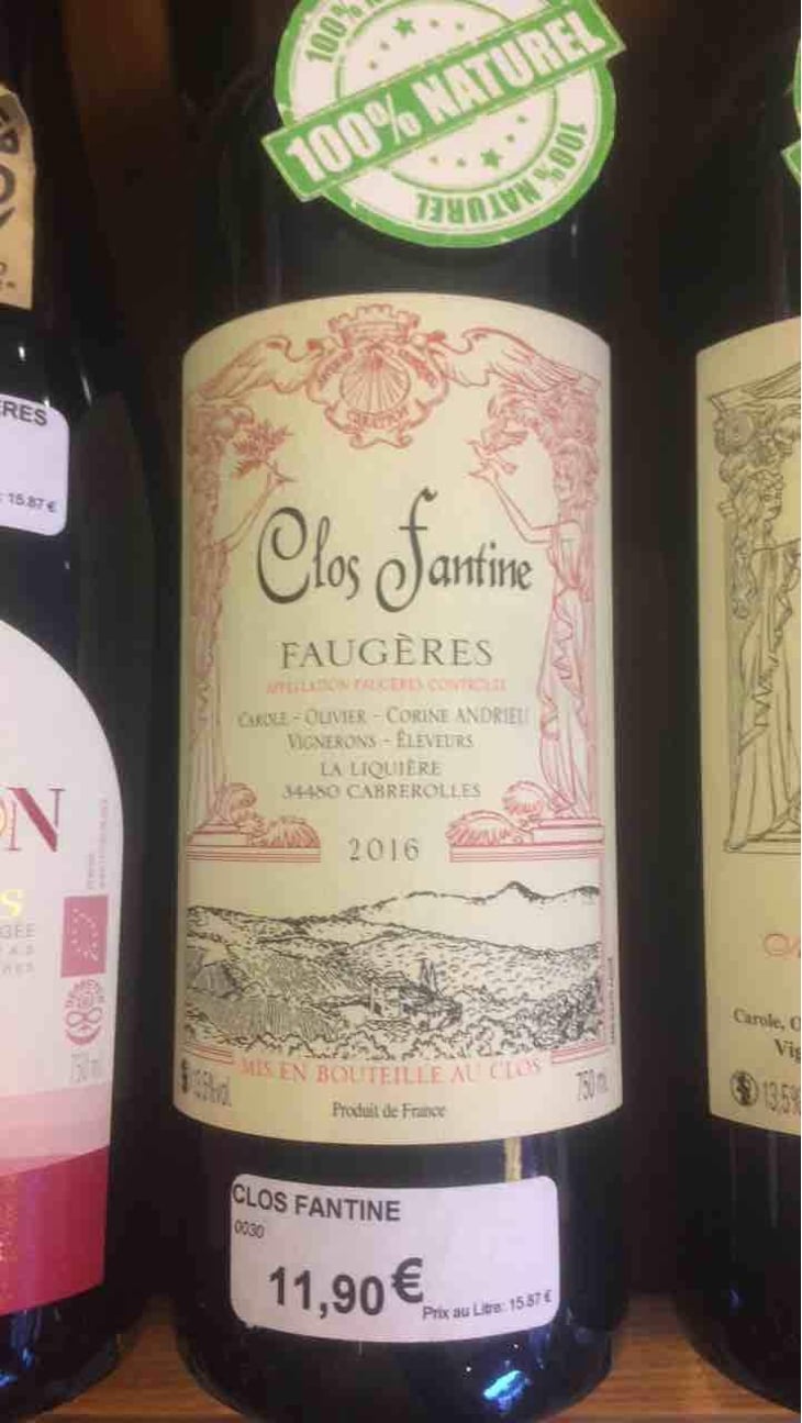 Faugères - Clos Fantine - Carole, Olivier & Corine Andrieu 