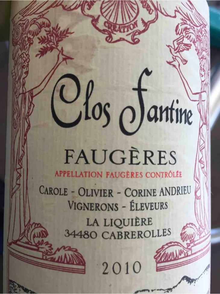 Faugères - Clos Fantine - Carole, Olivier & Corine Andrieu 
