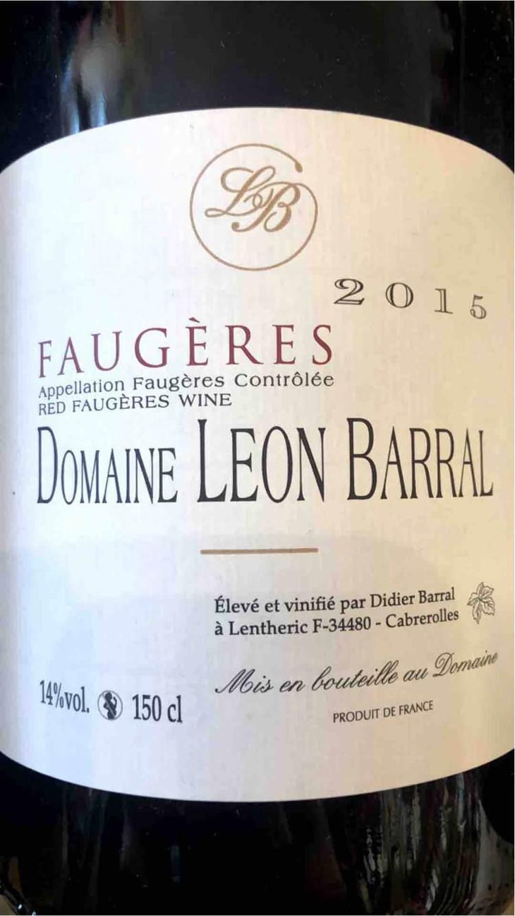 Faugères "Tradition" - Domaine Léon Barral - Didier Barral 