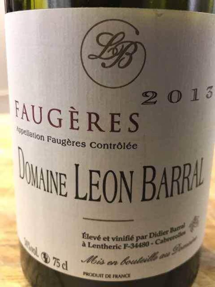 Faugères "Tradition" - Domaine Léon Barral - Didier Barral 