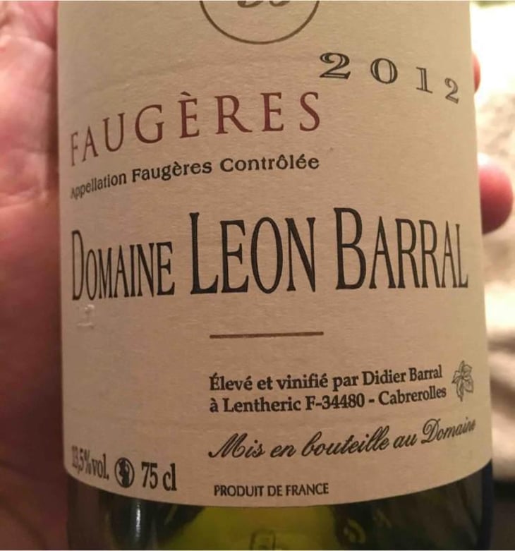 Faugères "Tradition" - Domaine Léon Barral - Didier Barral 