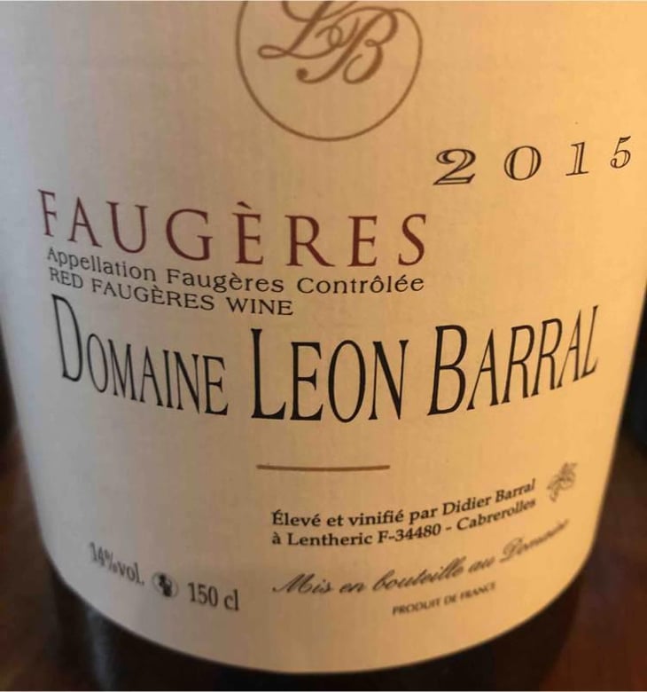 Faugères "Tradition" - Domaine Léon Barral - Didier Barral 