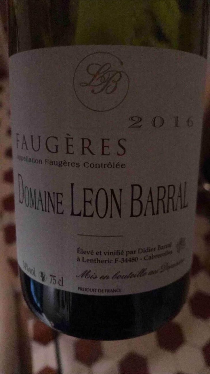 Faugères "Tradition" - Domaine Léon Barral - Didier Barral 
