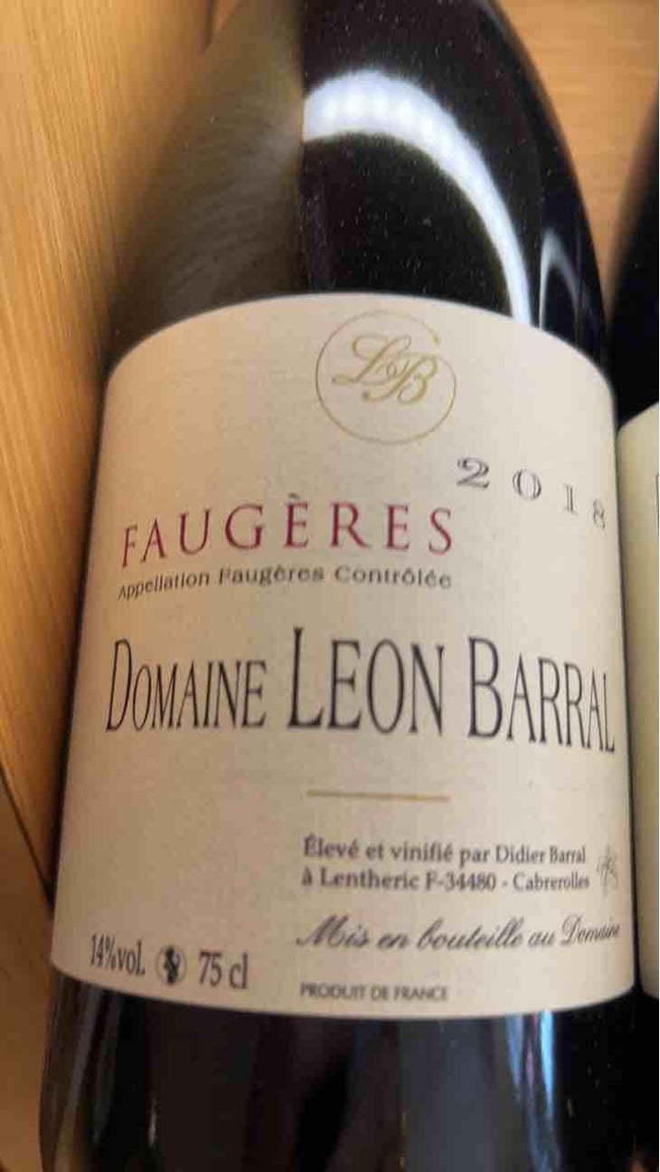 Faugères "Tradition" - Domaine Léon Barral - Didier Barral 
