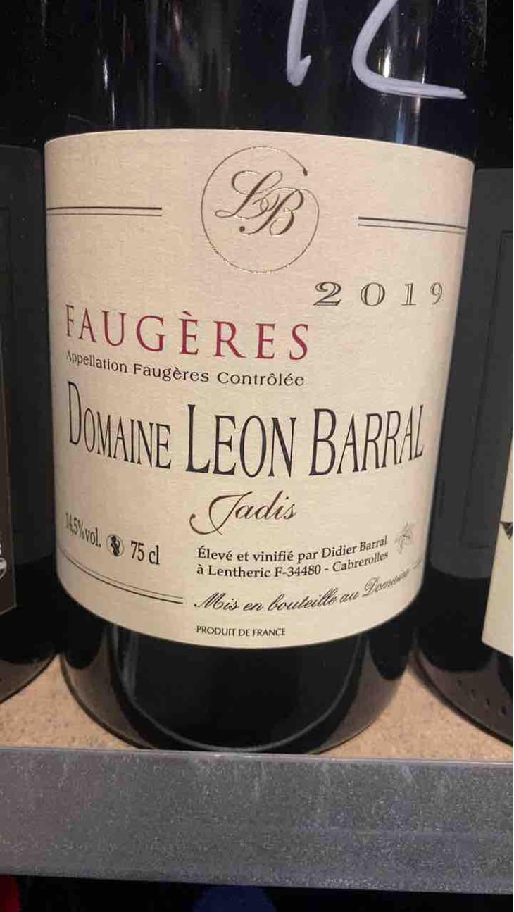 Faugères "Tradition" - Domaine Léon Barral - Didier Barral 
