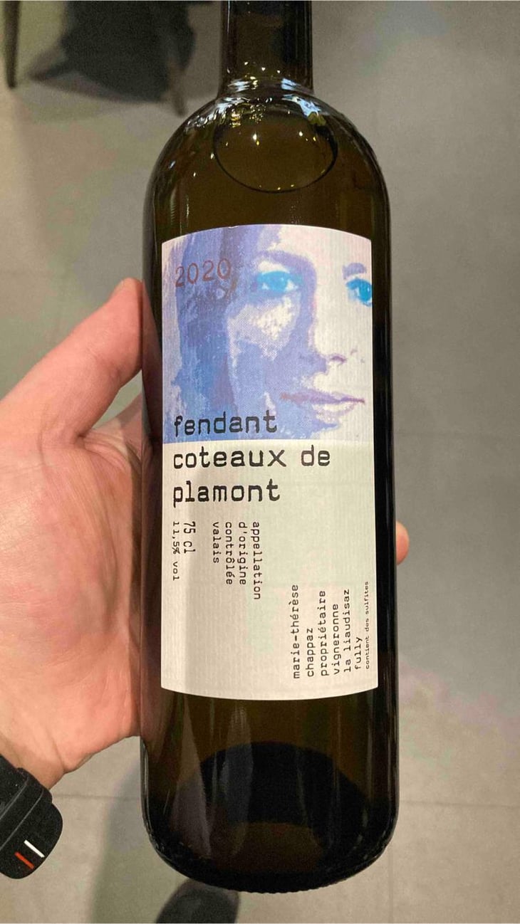 Fendant Coteaux De Plamont - Domaine Chappaz - Marie-Thérèse Chappaz -2020