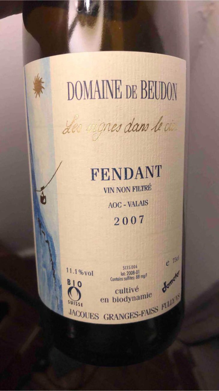 Fendant - Domaine de Beudon - Marion Granges-Fayss 
