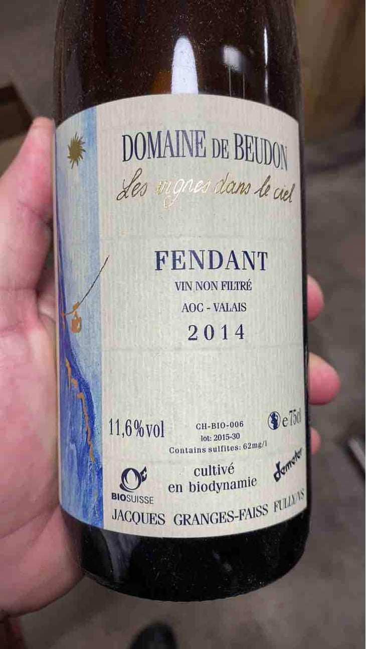 Fendant - Domaine de Beudon - Marion Granges-Fayss 