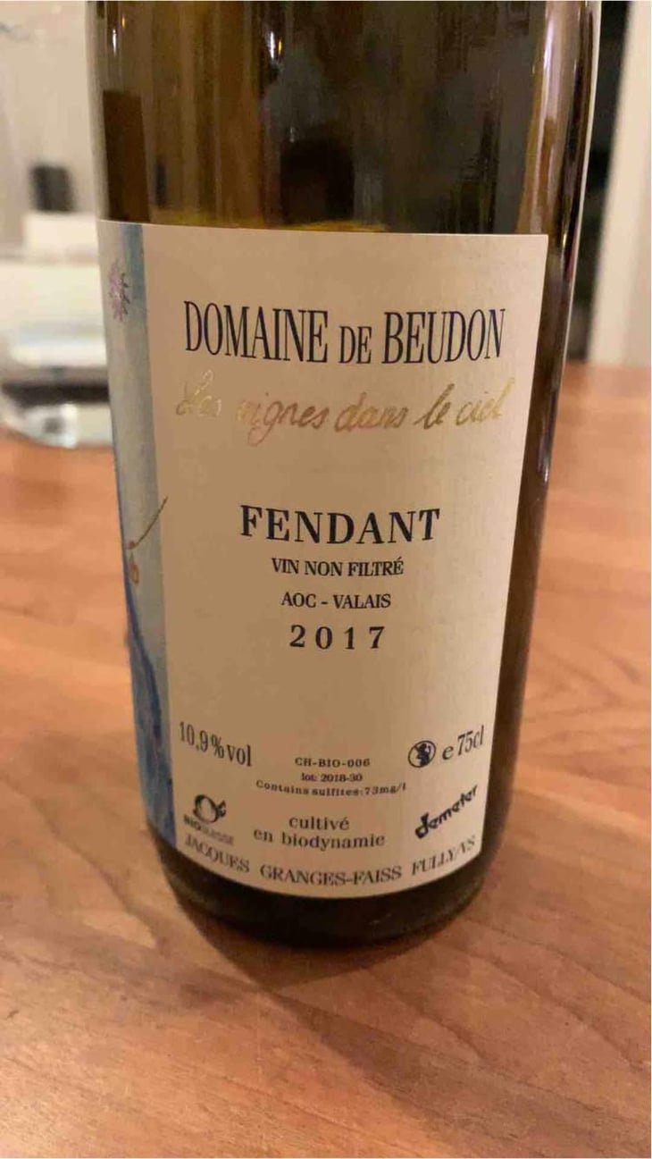 Fendant - Domaine de Beudon - Marion Granges-Fayss 