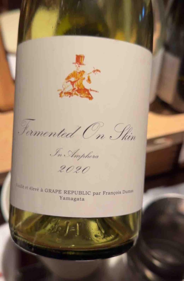 "Fermented On Skin In Amphora" (X Francois Dumas) - Grape Republic Inc. - Haruyuki Yano 