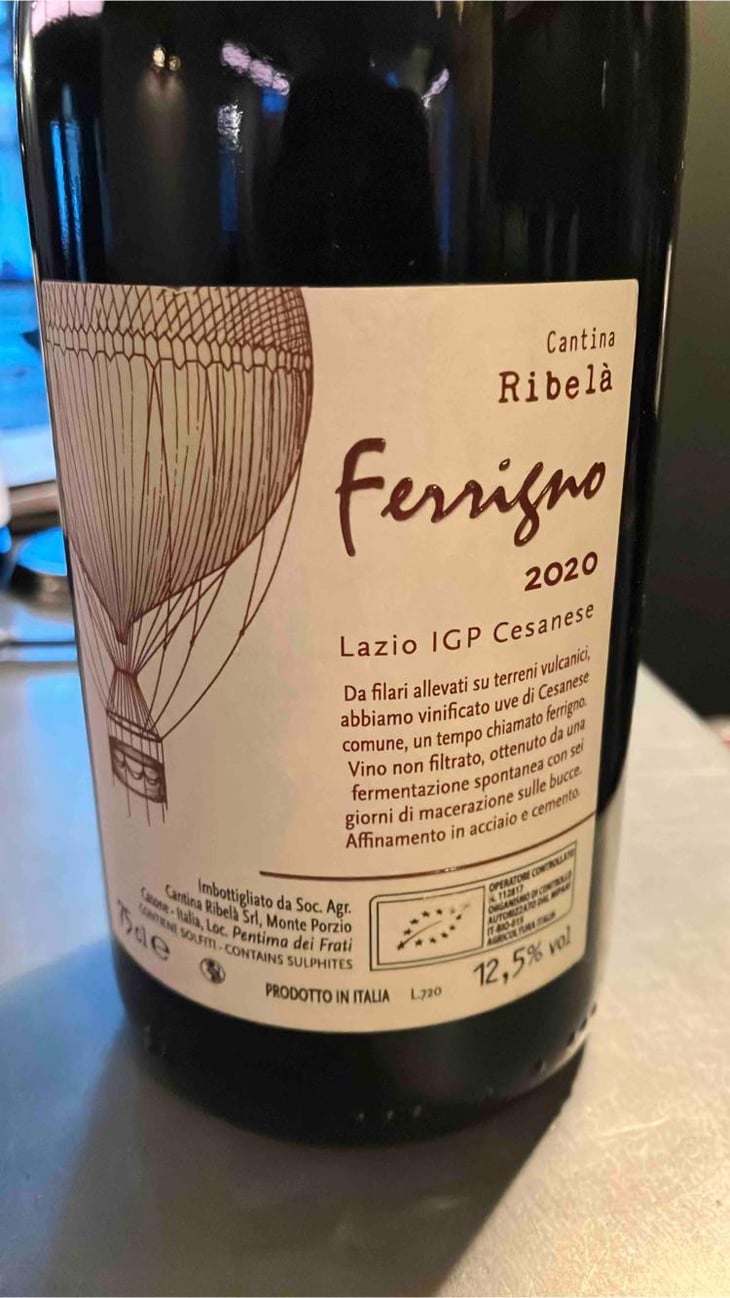 Ferrigno - Cantina Ribelà - Chiara Bianchi & Daniele Presutti 