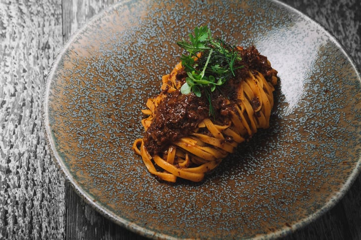 Fettuccine Al Ragu Di Manzo - Osteria Della Bottega - 636289