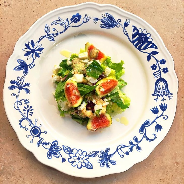 Insalata Fichi, Basilico, Feta Greca, Vinaigrette - Solovino Enoteca Naturale - 666671