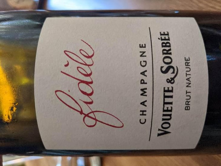Fidèle - Brut Nature - Vouette & Sorbée - Héloïse et Bertrand Gautherot 