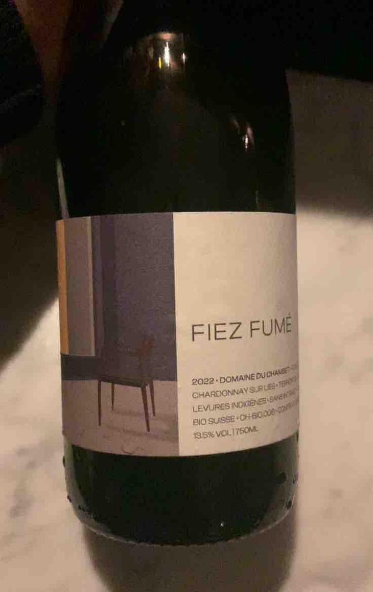 Fiez - Fumé - Domaine du Chambet - Anthony Fonjallaz 