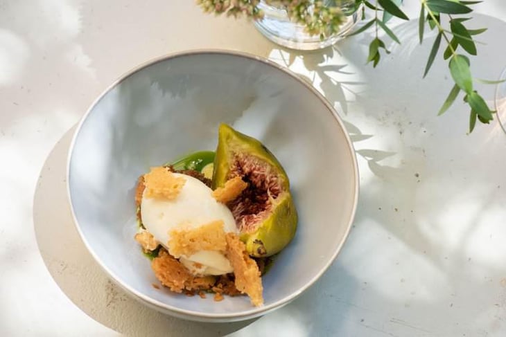 Figue Pochée, Glace À La Feuille De Figue, Sablé - Gallifet - 506912