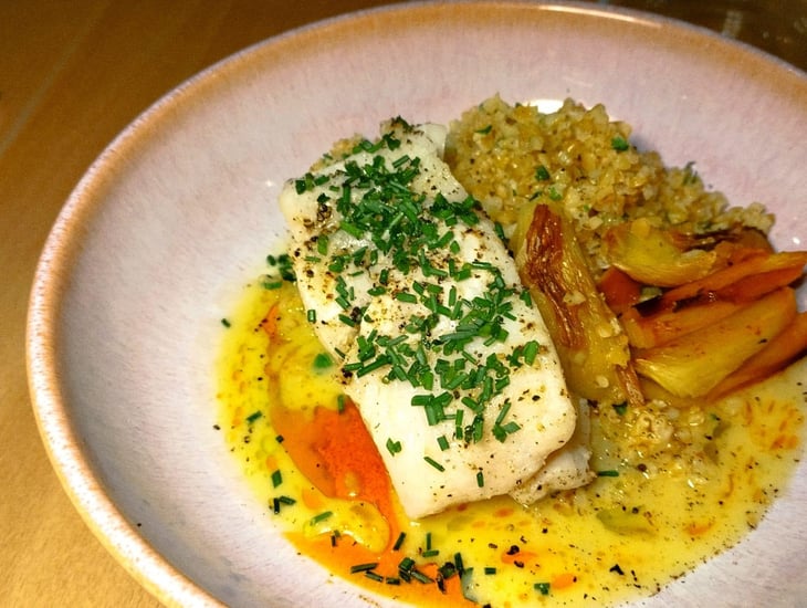 Filet De Jaune, Boulghour, Poireau Brulé, Sauce Beurre Blanc - Ter. - 747367
