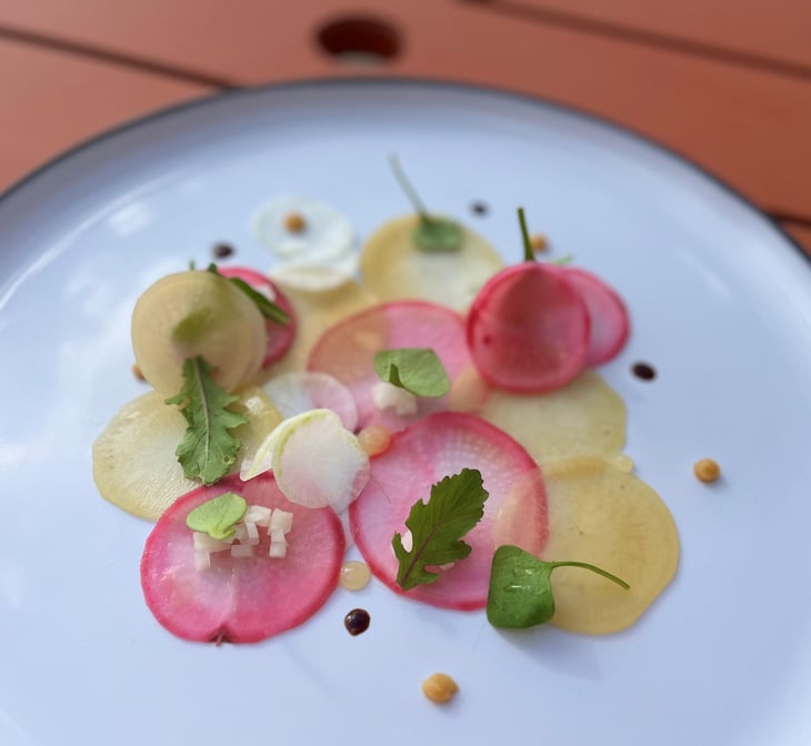 Fines Feuilles De Légumes Racine De Nos Maraîchers, Comme Un Carpaccio - Ar Men Du - 607011