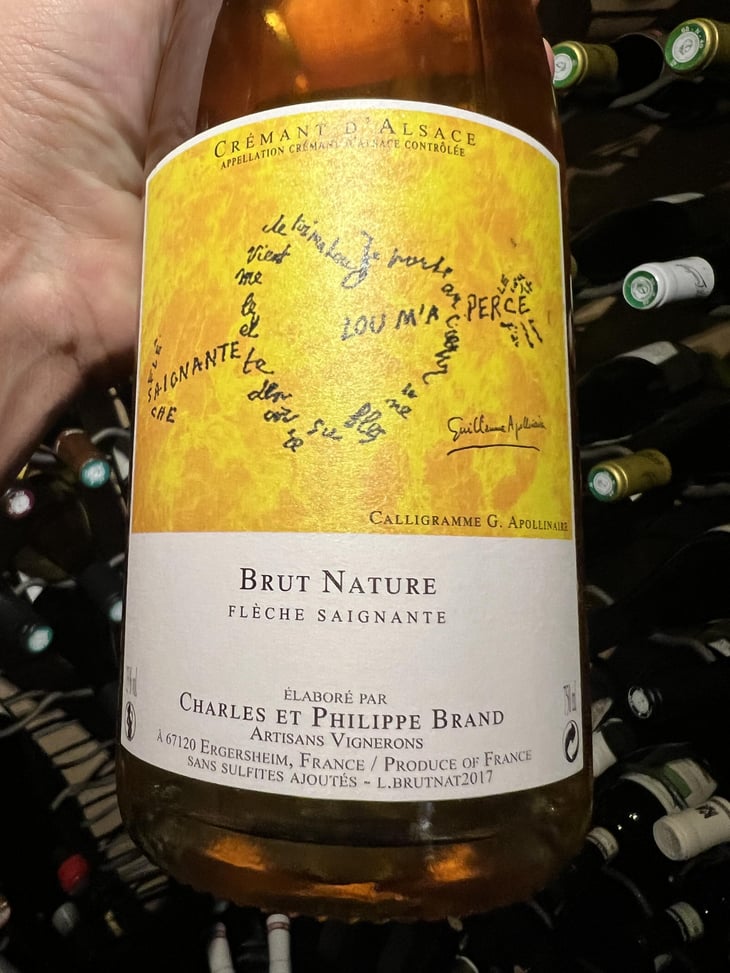 Crémant Brut Nature Flèche Saignante - Domaine Brand & Fils - Philippe Brand 