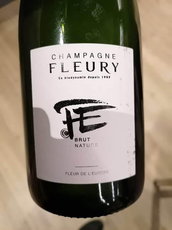 Fleur de l'Europe Brut Nature - Champagne Fleury - Morgane, Jean-Sébastien & Benoit Fleury 