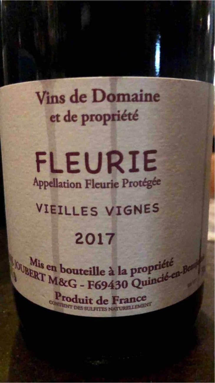 Fleurie Vieilles Vignes - Domaine Marcel Joubert - Carine Joubert 