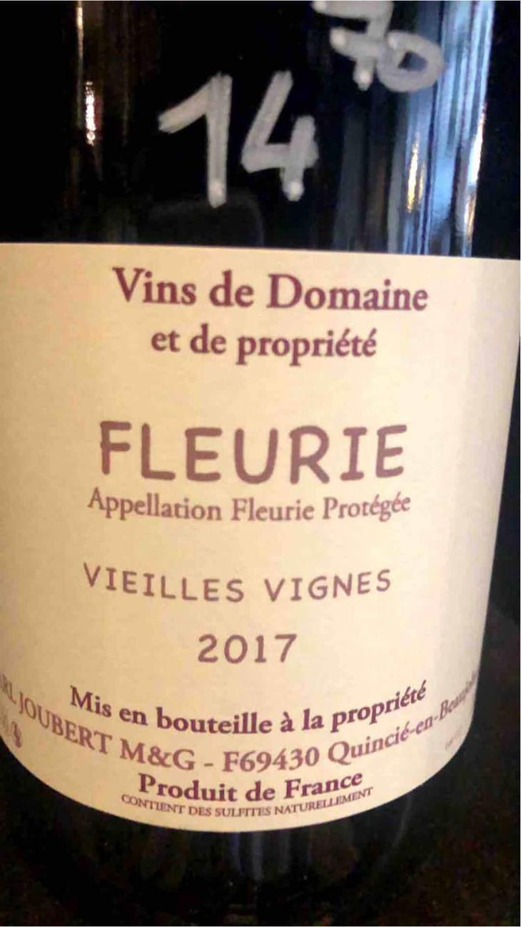 Fleurie Vieilles Vignes - Domaine Marcel Joubert - Carine Joubert 